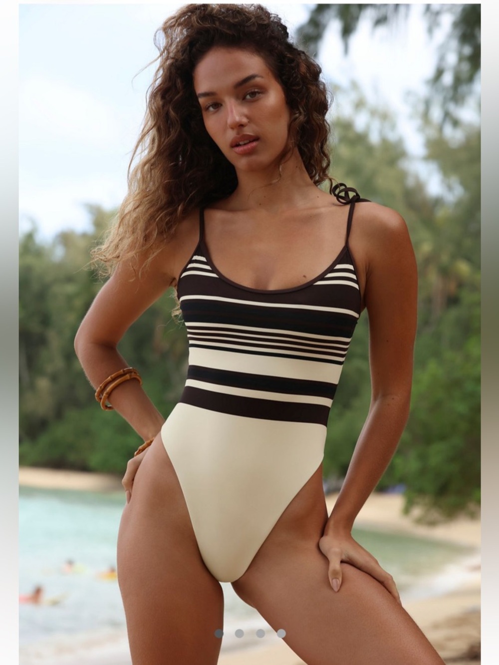 Toast Tied-Up High-Cut Low-Back One-Piece Swimsuit